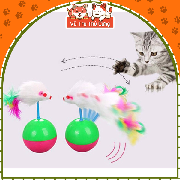 Đồ Chơi Chuột Lật Đật Cho Mèo Tương Tác
