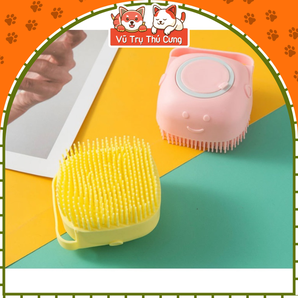 Dụng cụ Massage tạo bọt tắm cho thú cưng tiện lợi