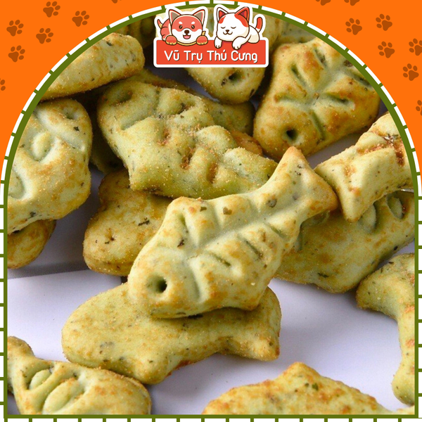 Bánh Cỏ Mèo Catnip Biscuits Tiêu Búi Lông & Giảm Hôi Miệng Cho Mèo 40g