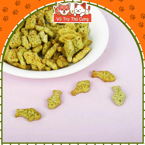 Bánh Cỏ Mèo Catnip Biscuits Tiêu Búi Lông & Giảm Hôi Miệng Cho Mèo 40g