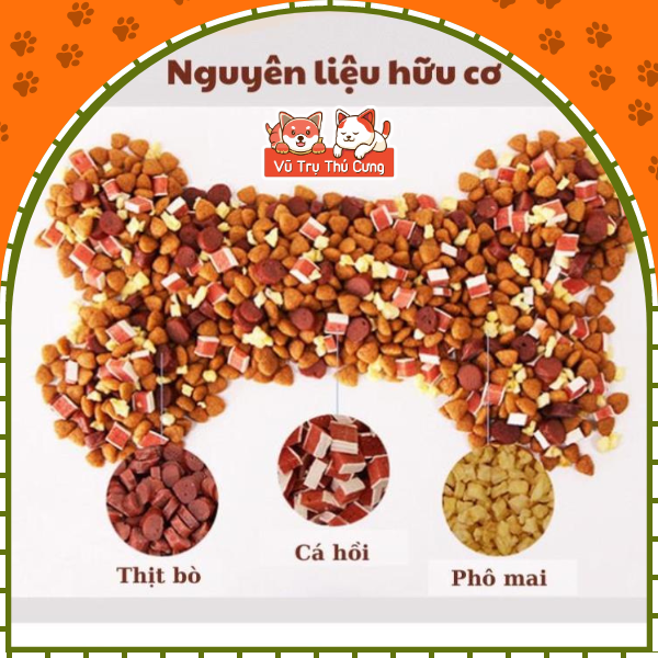 (2,5Kg) Hạt Captain cho Chó kén ăn, từ thịt bò, cá hồi và táo đỏ
