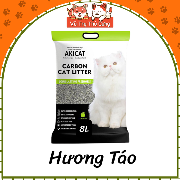 Cát vệ sinh cho Mèo than hoạt tính AKICAT 8L