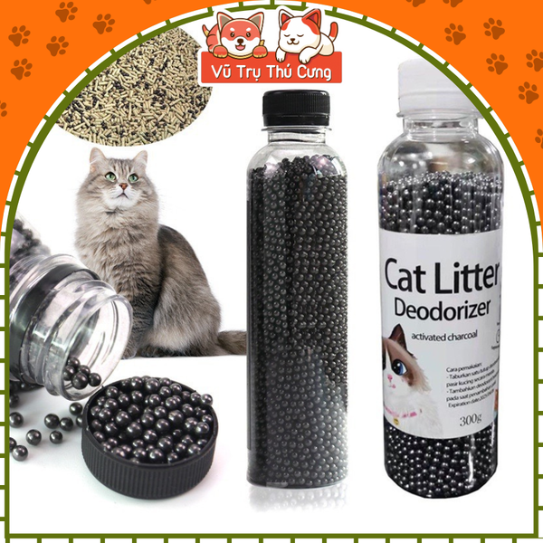Hạt Khử Mùi Cho Cát Mèo Than Hoạt Tính