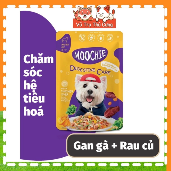Combo 6 gói Pate Moochie cho Chó đủ các vị, bổ sung protein từ thịt và chất xơ từ rau củ quả