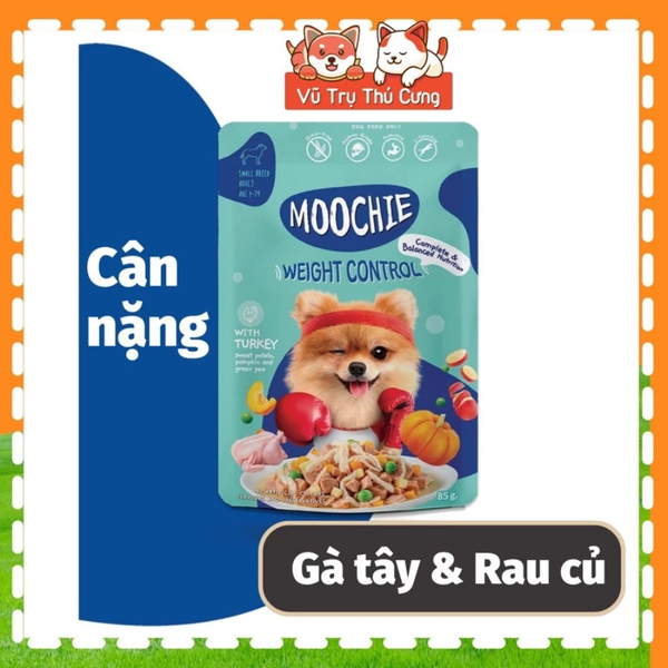 Combo 6 gói Pate Moochie cho Chó đủ các vị, bổ sung protein từ thịt và chất xơ từ rau củ quả