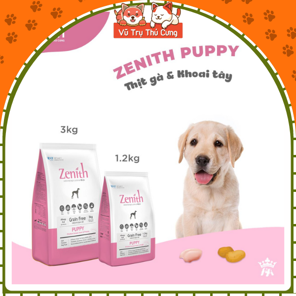 Thức ăn Hạt Mềm Zenith Puppy dành cho Chó con, túi 1,2Kg
