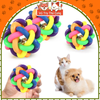 Đồ chơi gặm cho Chó mèo, bóng cao su nhiều màu có chuông leng keng