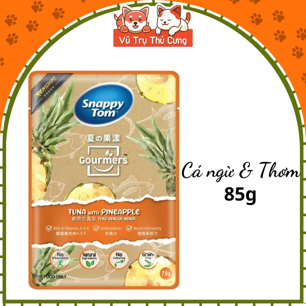 Pate Snappy Tom Trái Cây Cho Mèo 70g