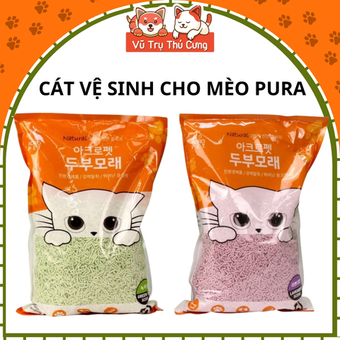Cát đậu nành Pura Acropet cho mèo 5L