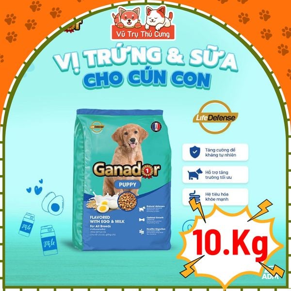 Thức Ăn Hạt Cho Chó Ganador Cung Cấp Nhiều Dinh Dưỡng 10kg