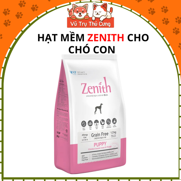 (3Kg) Thức Ăn Hạt mềm Zenith Puppy Dành Cho Chó Con