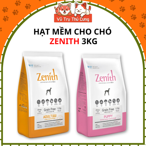 (3Kg) Hạt mềm Zenith Hàn Quốc dành cho Chó con, Chó trưởng thành