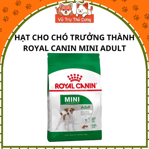 Hạt cho chó trưởng thành Royal Canin Mini Adult 800g, 2kg2