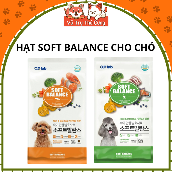 Thức ăn hạt mềm cho chó Soft Balance mượt lông và chắc xương 1.2KG