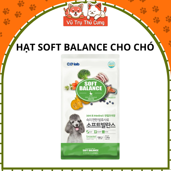 Thức ăn hạt mềm cho chó Soft Balance mượt lông và chắc xương 1.2KG