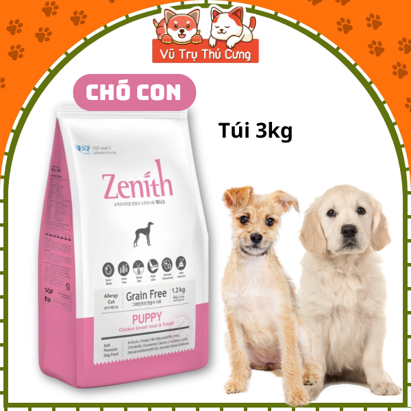 Thức ăn Hạt Mềm Zenith Puppy dành cho Chó con, túi 1,2Kg