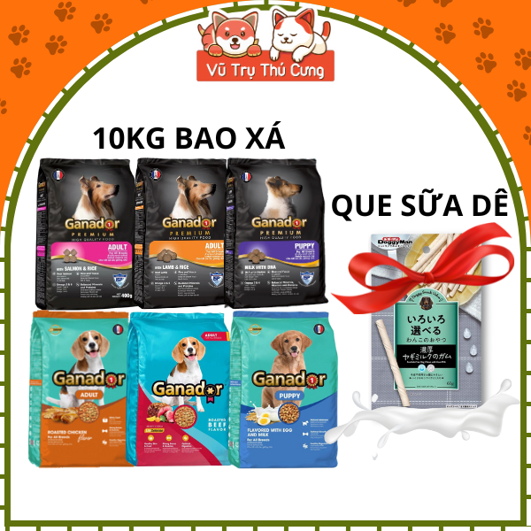 Thức Ăn Hạt Cho Chó Ganador Cung Cấp Nhiều Dinh Dưỡng 10kg