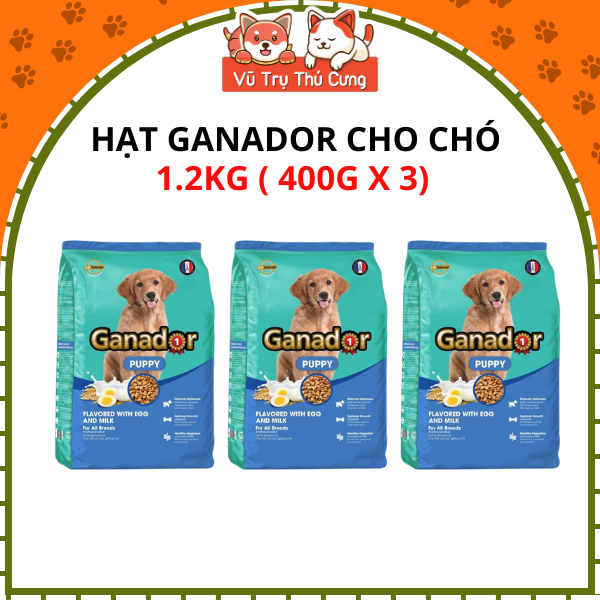 Hạt cho Chó Ganador Mọi Độ Tuổi Đa dạng Hương vị, Dinh dưỡng Tối ưu 1,2kg