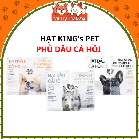 Hạt Cho Chó Bổ Sung Dầu Cá Hồi King's Pet