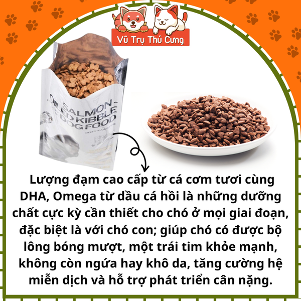 Hạt Cho Chó Bổ Sung Dầu Cá Hồi King's Pet2