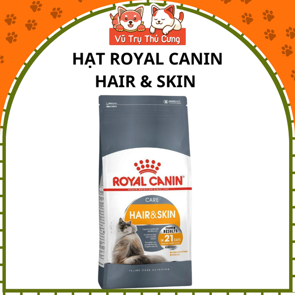 Thức ăn hạt cho Mèo Royal Canin Hair & Skin Care mượt lông và da