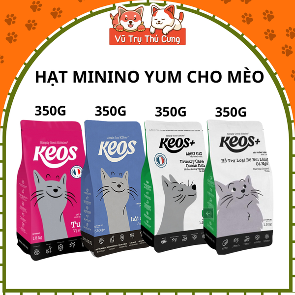 Thức Ăn Hạt Keos Cho Mèo Kén Ăn 350g