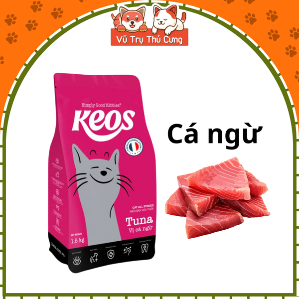 Thức Ăn Hạt Keos Cho Mèo Kén Ăn 350g