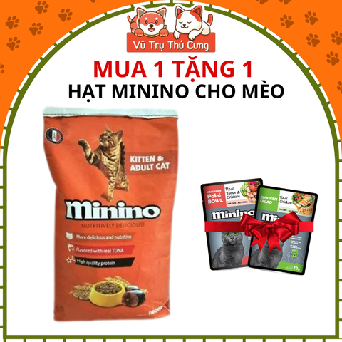 7,5Kg Thức Ăn Hạt Cho Mèo Mọi Lứa Tuổi Minino Tuna Bao Xá