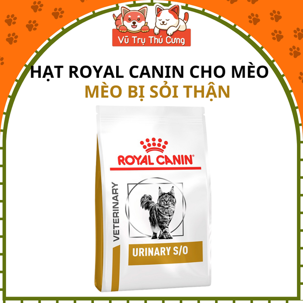 Hạt cho mèo bị sỏi thận Royal Canin Urinary S/O 400g