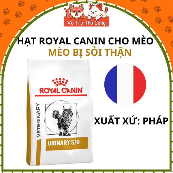 Hạt cho mèo bị sỏi thận Royal Canin Urinary S/O 400g