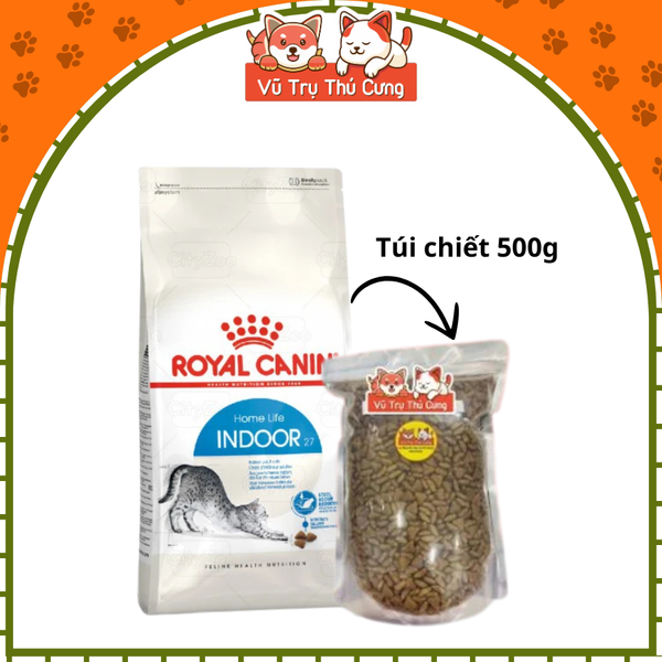 Hạt cho Mèo trưởng thành Royal Canin Indoor 500g/1kg2