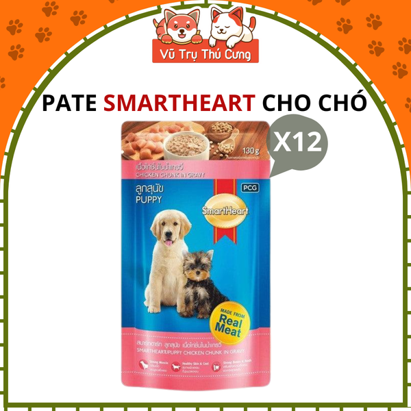 Combo Pate Smartheart cho Chó con gói 130g