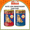 Pate Smartheart Cho Chó lon 400g nhiều dinh dưỡng, Thức ăn ướt cho chó vị Bò, Gà