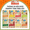 Thùng 24 Gói Pate Snappy Tom Trái Cây Cho Mèo 70g Mix Vị