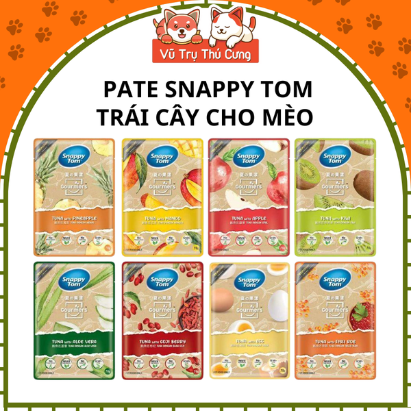 Pate Snappy Tom Trái Cây Cho Mèo 70g