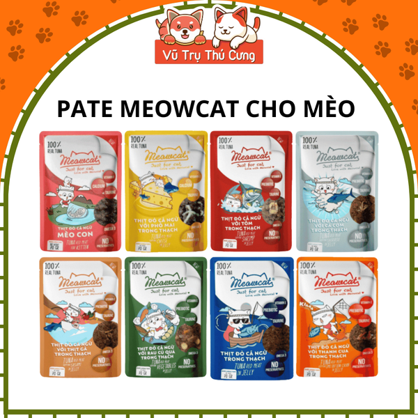 Combo 12 Gói Pate Meowcat Cho Mèo 70g
