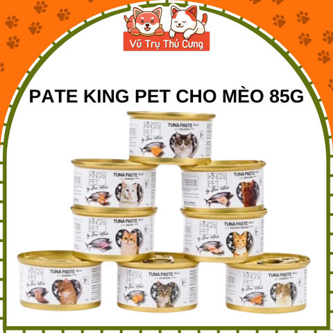 Pate cho mèo King Pet ca sĩ Bảo Anh, cá ngừ mix 8 vị thơm ngon dinh dưỡng cho Mèo