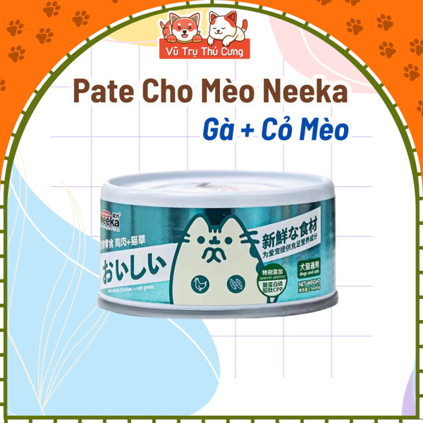 Pate Cho Mèo Mọi Độ Tuổi Từ Thịt & Rau Củ NEEKA 85g