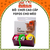Đồ chơi cho mèo banh tròn vui nhộn có chuông và cỏ mèo FOFOS2