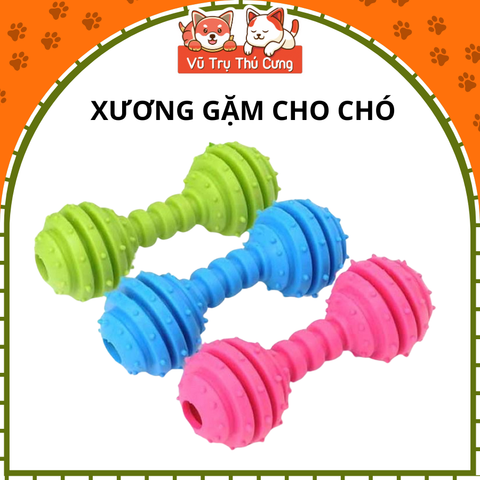 Đồ Chơi Cho Chó Mèo Xương Gặm Cao Su Có Chuông2