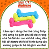 Đồ Chơi Xương Gặm Cao Su Cho Chó Mèo Làm Sạch Răng (mẫu chữ Z)