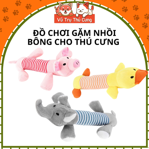 Đồ chơi thú nhồi bông cho Chó mèo gặm sạch răng, hạn chế cắn phá đồ đạc