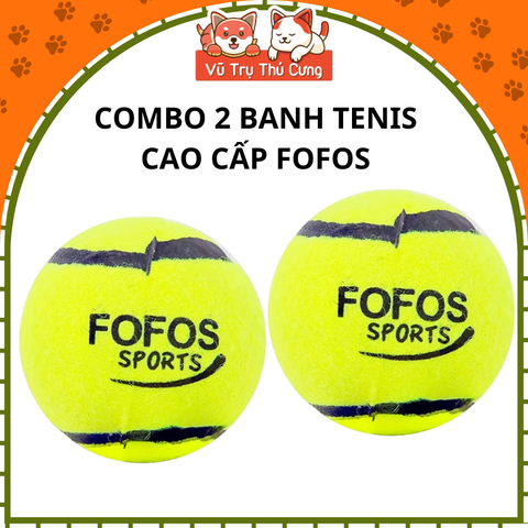 Đồ Chơi Cho Chó Combo 2 Bóng Tenis Gặm Và Huấn Luyện FOFOS