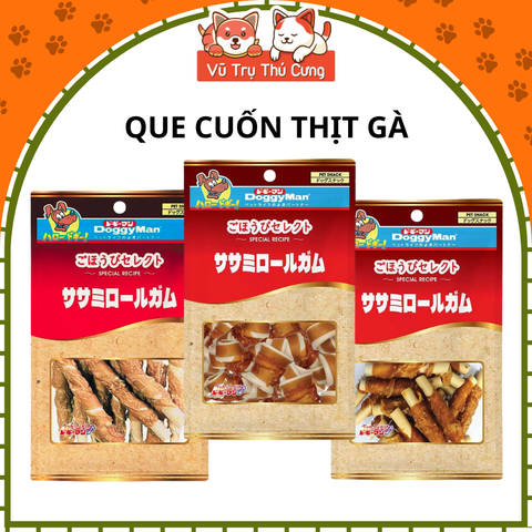 Snack Cho Chó Dạng Que Cuộn Thịt Gà DoggyMan (10 que)2