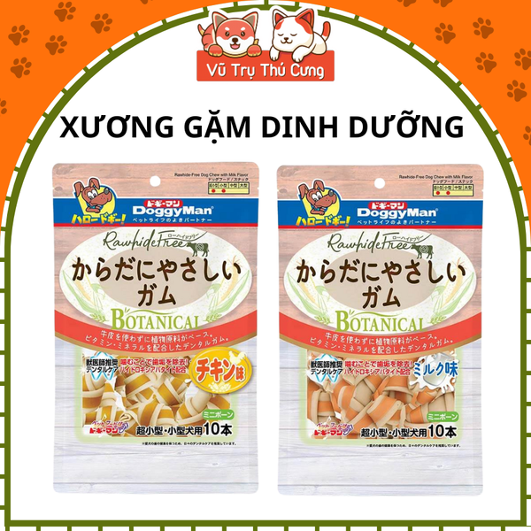 Snack cho Chó Dạng Xương Nơ Doggy Man Nhật Bản 10 cây