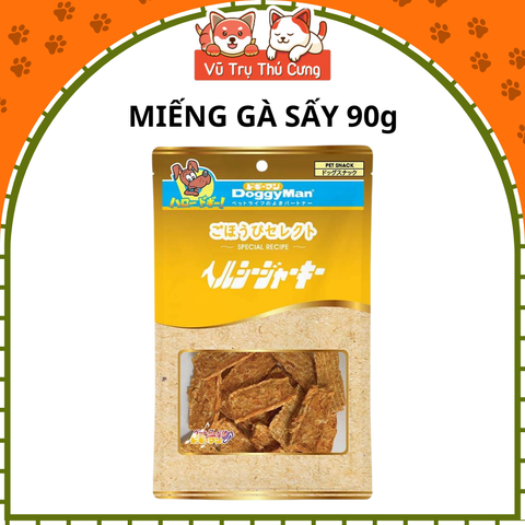 Snack Miếng gà sấy Doggy Man Nhật Bản cho Chó 90g