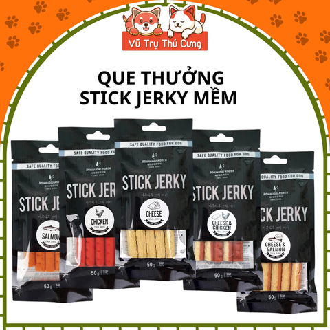Que Thưởng Thịt Mềm Cho Chó Stick Jerky Bowwow 50g