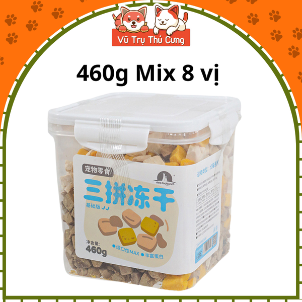 Snack thịt sấy cho Chó Mèo, Gà sấy hỗn hợp thơm ngon cho thú cưng