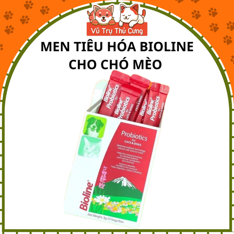 Men tiêu hoá cho Chó mèo Bioline 3g, giúp mèo ăn ngon miệng hơn