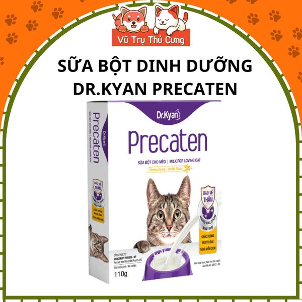 Sữa bột dinh dưỡng Dr Kyan Precaten cho Mèo, hộp 110g